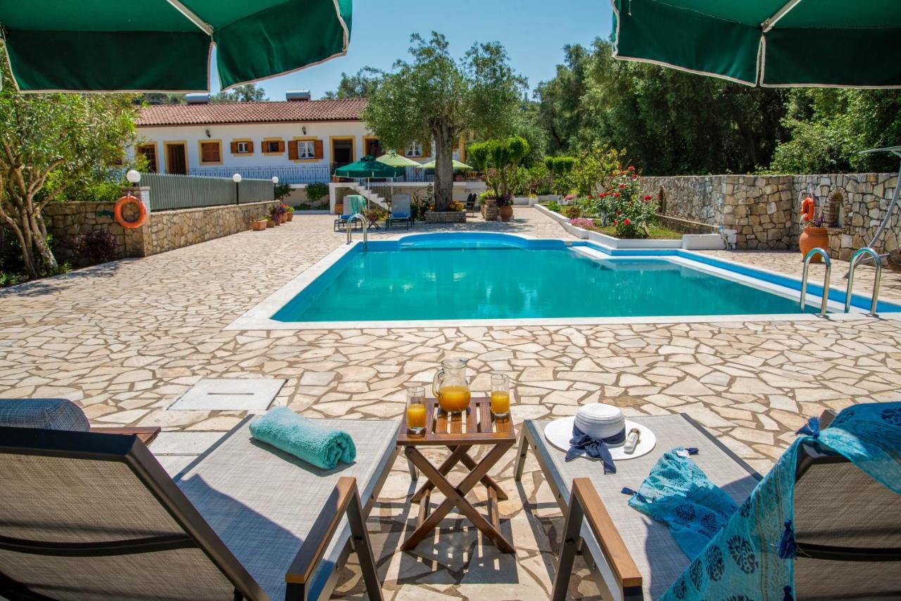 Livadi Studios With Pool Лакка Екстер'єр фото